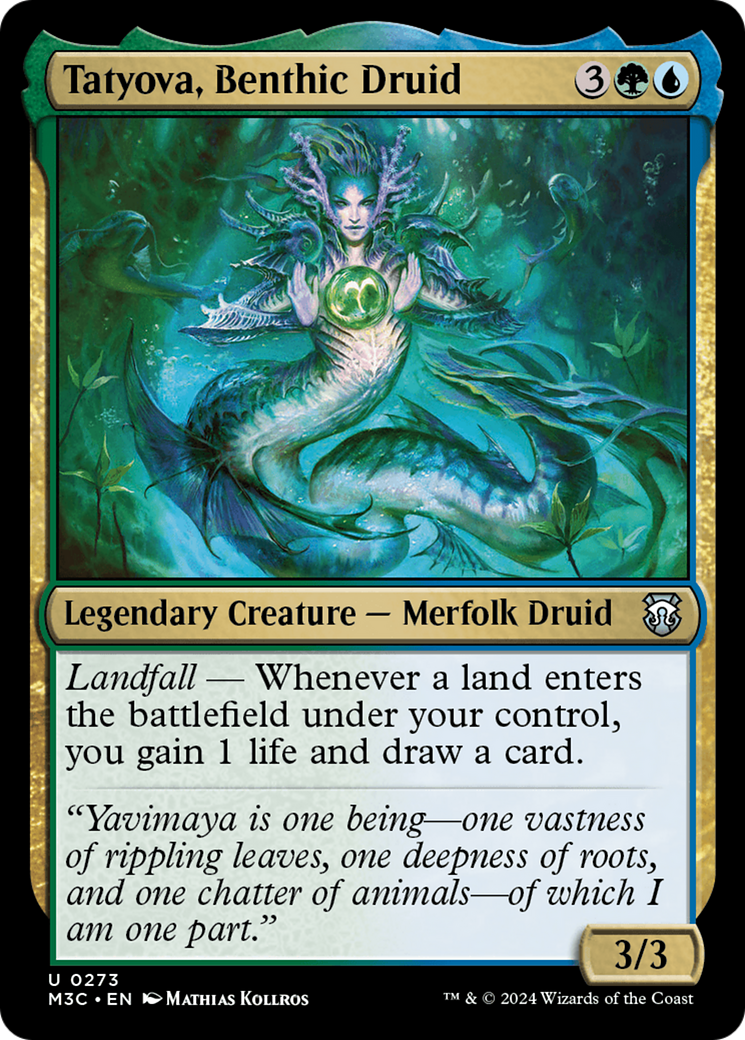 Tatyova, Benthic Druid (Ripple Foil) [Modern Horizons 3 Commander] | Galaxy Games LLC