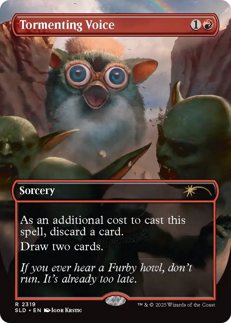 Tormenting Voice (Rainbow Foil) [Secret Lair Drop Series] | Galaxy Games LLC