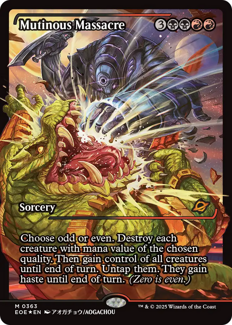 Mutinous Massacre (Showcase) [Edge of Eternities] | Galaxy Games LLC