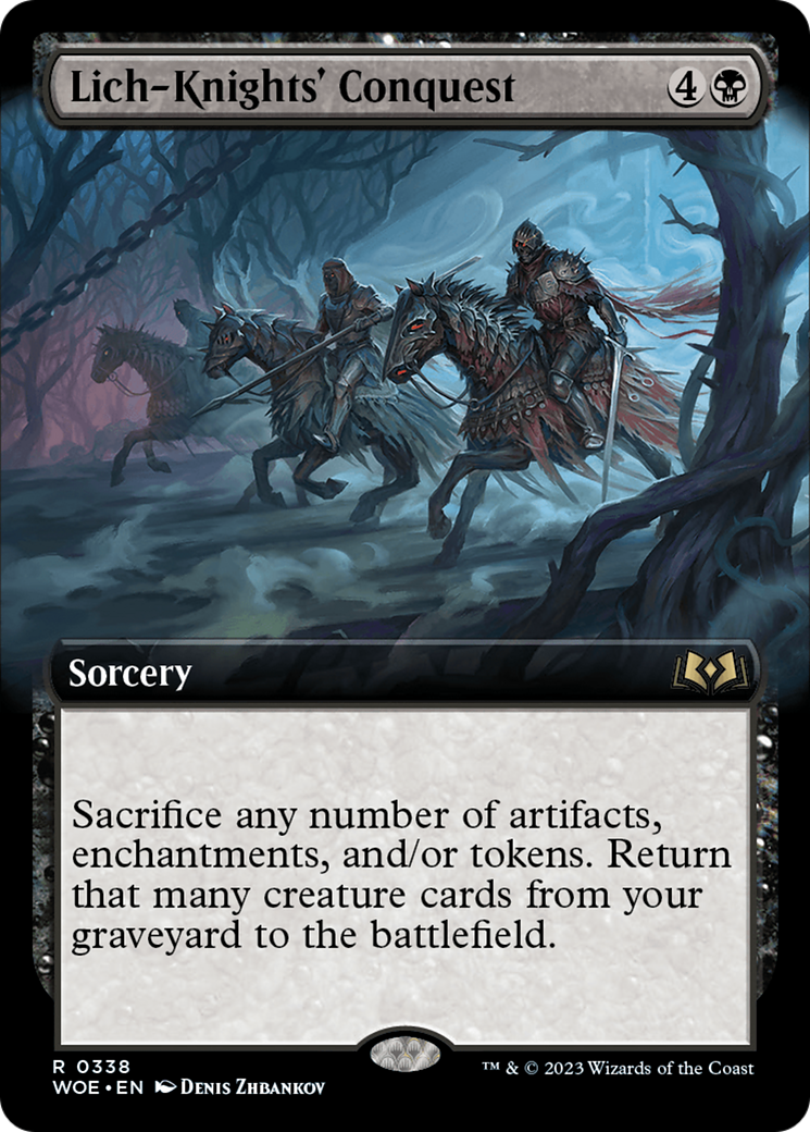 Lich-Knights' Conquest (Extended Art) [Wilds of Eldraine] | Galaxy Games LLC