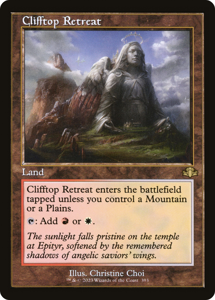 Clifftop Retreat (Retro) [Dominaria Remastered] | Galaxy Games LLC