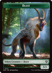 Beast (0010) // Beast (0011) Double-Sided Token [Aetherdrift Commander] | Galaxy Games LLC