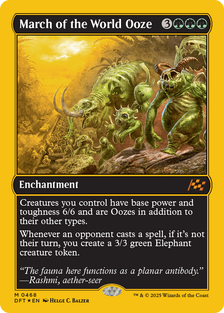 March of the World Ooze (First-Place Foil) [Aetherdrift] | Galaxy Games LLC