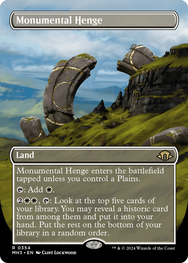 Monumental Henge (Borderless) [Modern Horizons 3] | Galaxy Games LLC