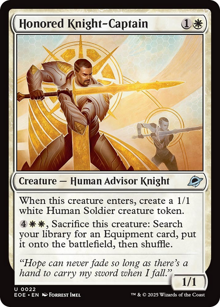 Honored Knight-Captain [Edge of Eternities] | Galaxy Games LLC