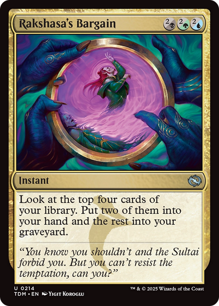 Rakshasa's Bargain [Tarkir: Dragonstorm] | Galaxy Games LLC