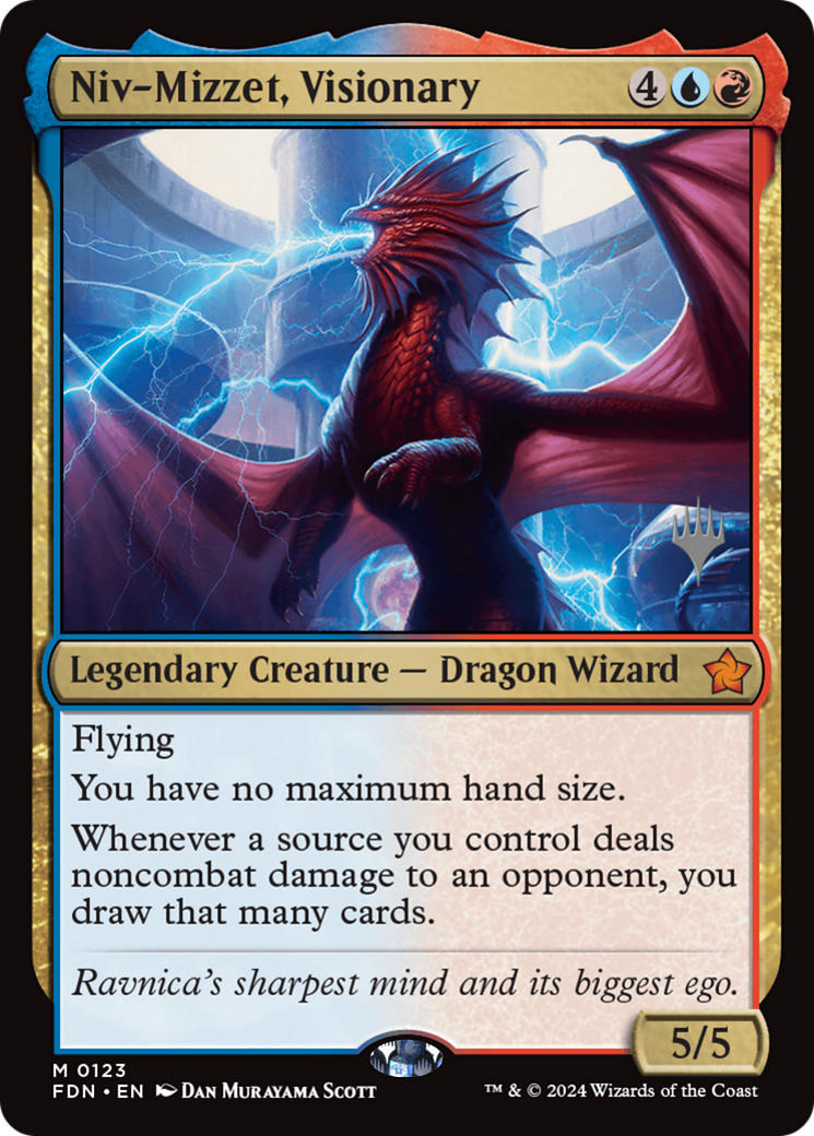 Niv-Mizzet, Visionary (Promo Pack) [Foundations Promos] | Galaxy Games LLC