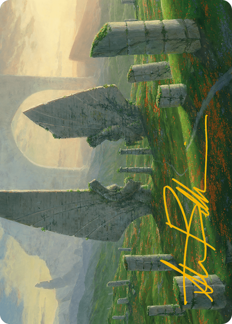 Monumental Henge Art Card (Gold-Stamped Signature) [Modern Horizons 3 Art Series] | Galaxy Games LLC