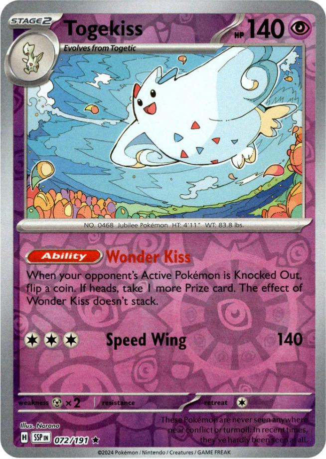 Togekiss (072/191) [Scarlet & Violet: Surging Sparks] | Galaxy Games LLC