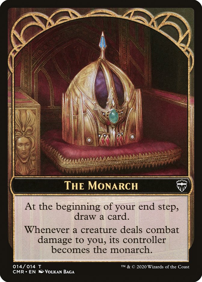 The Monarch // Treasure Double-Sided Token [Commander Legends Tokens] | Galaxy Games LLC