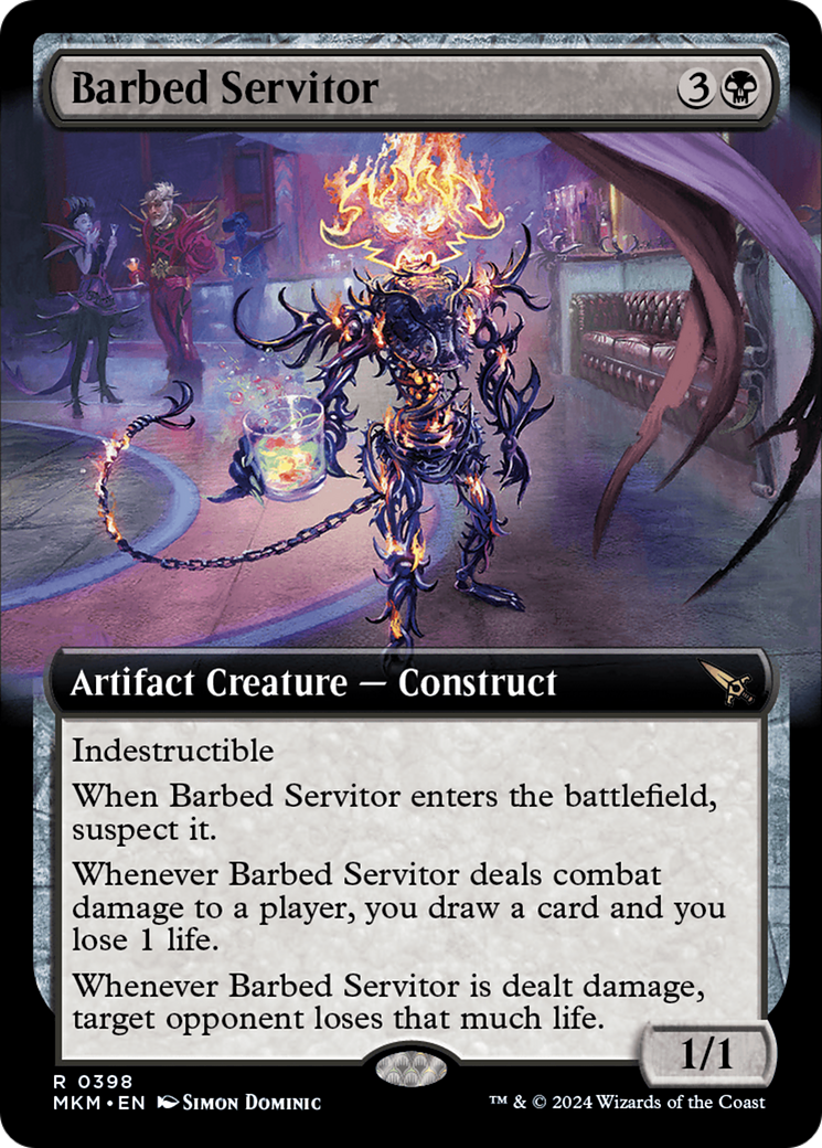 Barbed Servitor (Extended Art) [Murders at Karlov Manor] | Galaxy Games LLC