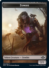 Snake // Zombie Double-Sided Token [Commander Collection: Black Tokens] | Galaxy Games LLC