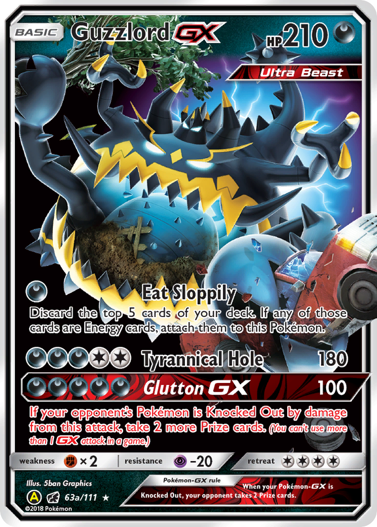 Guzzlord GX (63a/111) [Alternate Art Promos] | Galaxy Games LLC