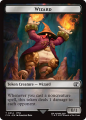Hero (0003) // Wizard (0014) Double-Sided Token [FINAL FANTASY Tokens] | Galaxy Games LLC