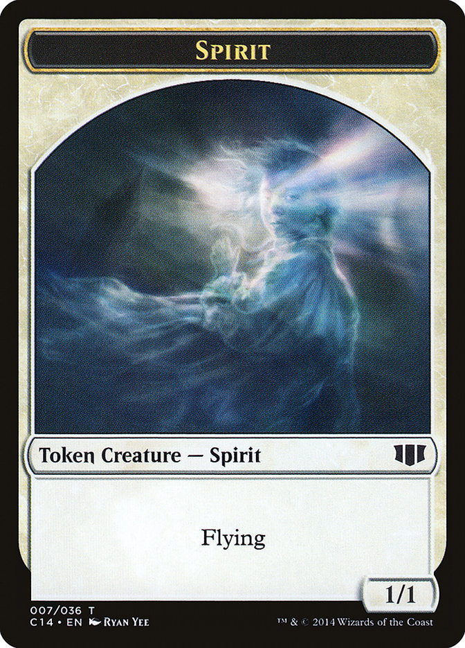 Soldier // Spirit Double-Sided Token [Commander 2014 Tokens] | Galaxy Games LLC