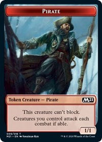 Pirate // Weird Double-Sided Token [Core Set 2021 Tokens] | Galaxy Games LLC