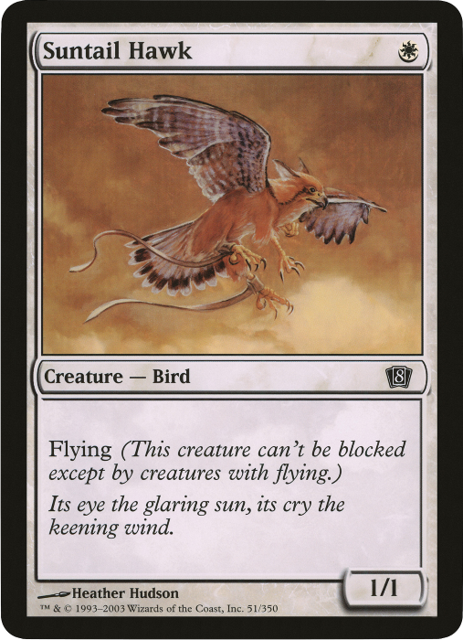 Suntail Hawk (Oversized) [Eighth Edition Box Topper] | Galaxy Games LLC