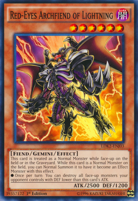 Red-Eyes Archfiend of Lightning [LDK2-ENJ03] Common | Galaxy Games LLC