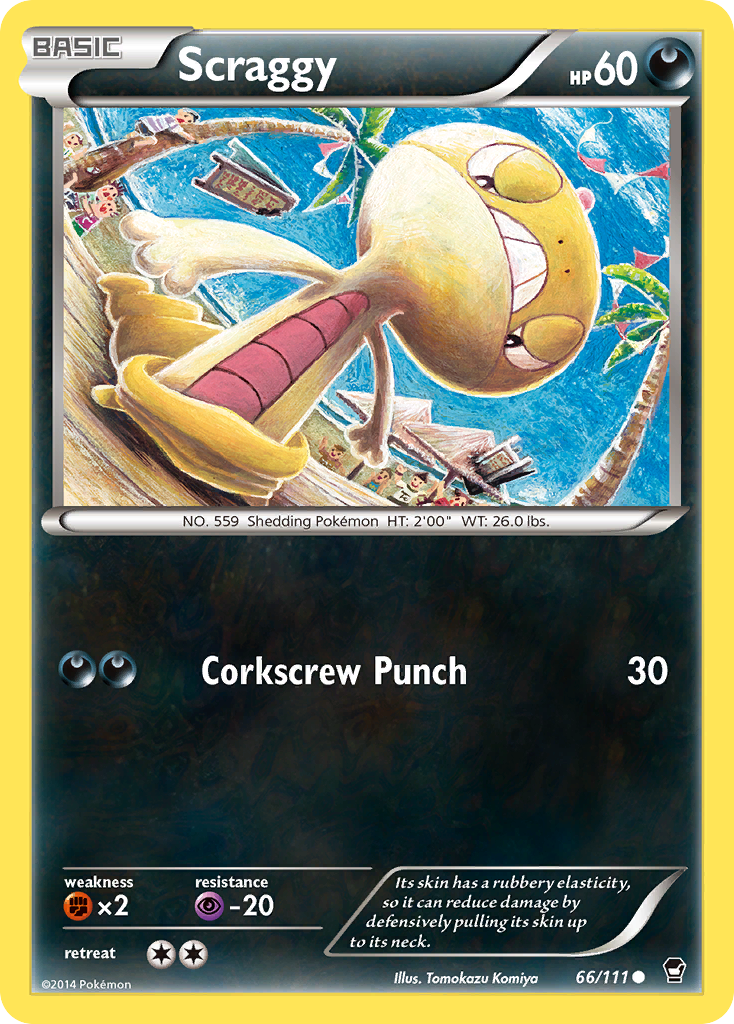 Scraggy (66/111) [XY: Furious Fists] | Galaxy Games LLC