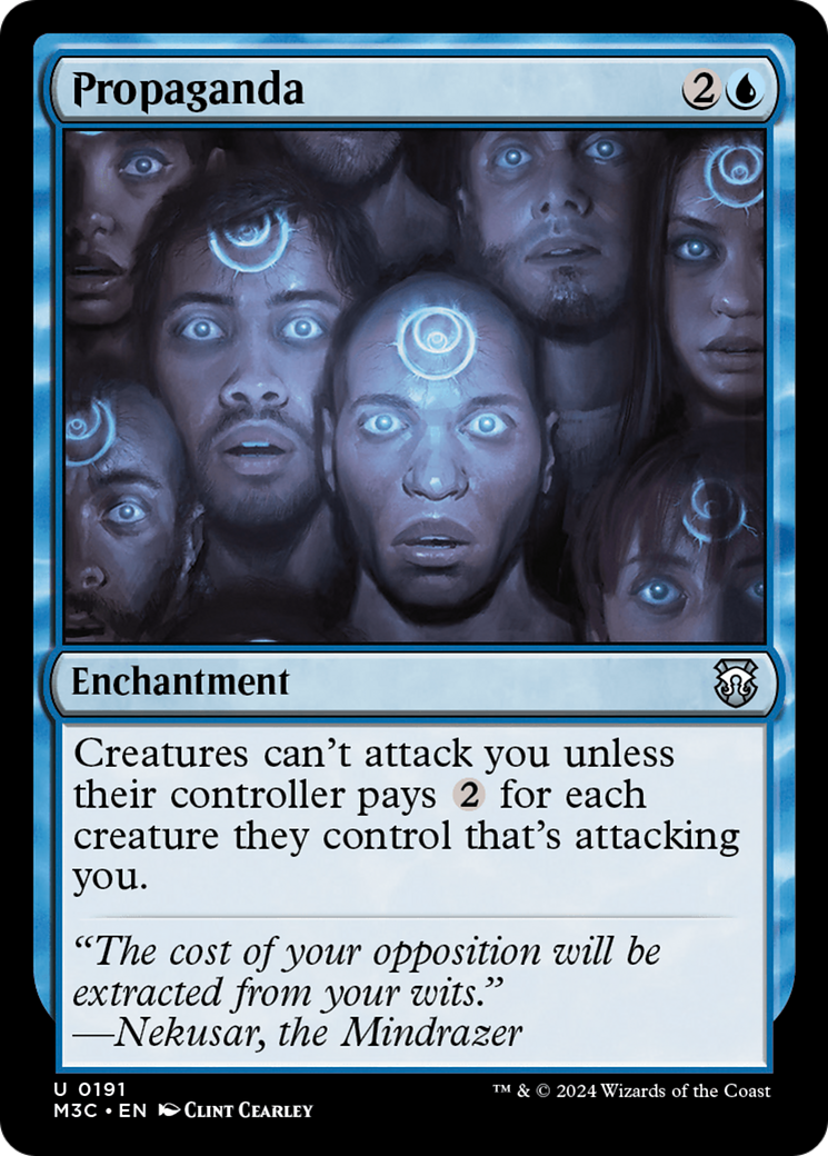 Propaganda (Ripple Foil) [Modern Horizons 3 Commander] | Galaxy Games LLC