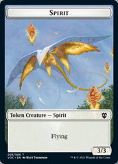 Spirit (003) // Thopter Double-Sided Token [Innistrad: Crimson Vow Commander Tokens] | Galaxy Games LLC