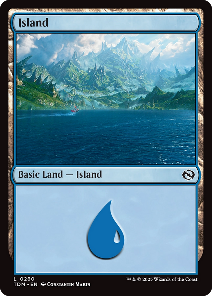 Island (0280) [Tarkir: Dragonstorm] | Galaxy Games LLC