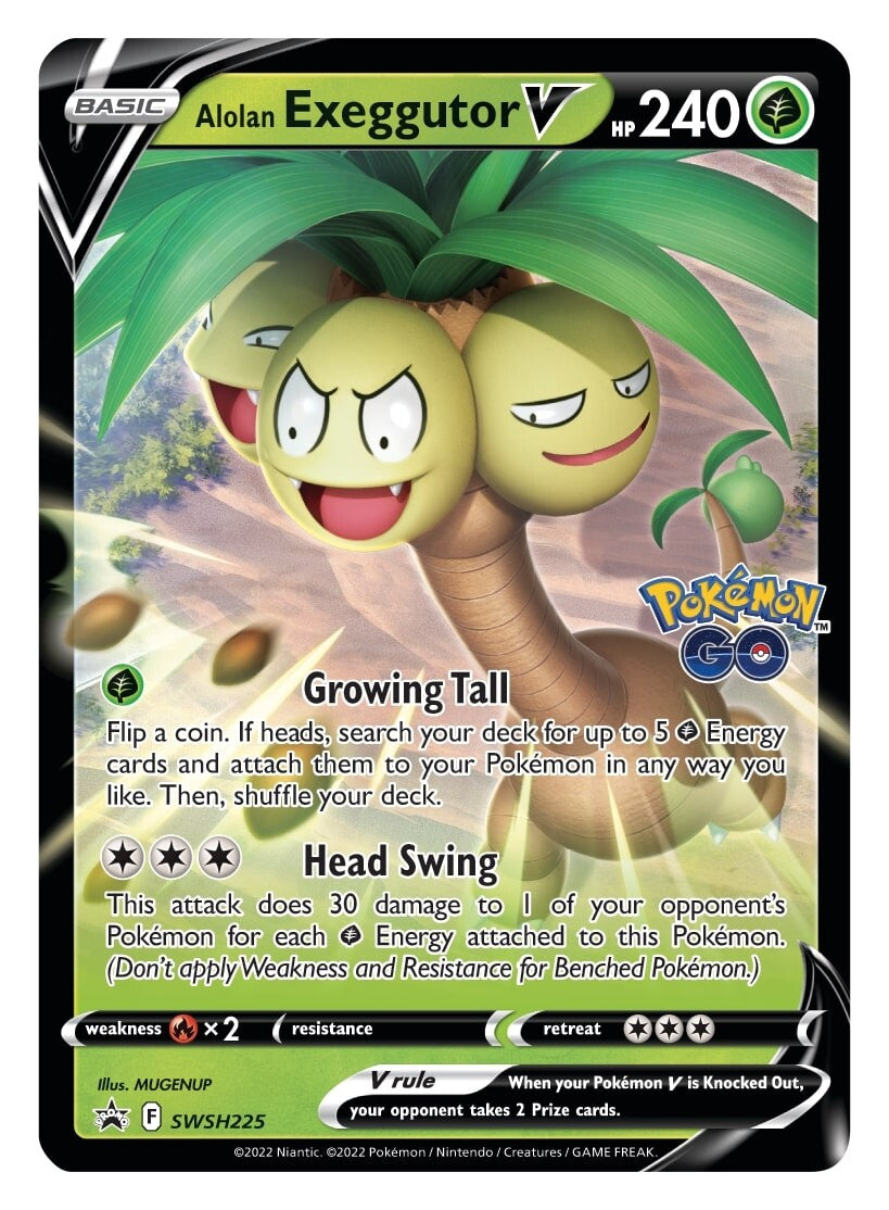 Alolan Exeggutor V (SWSH225) [Sword & Shield: Black Star Promos] | Galaxy Games LLC