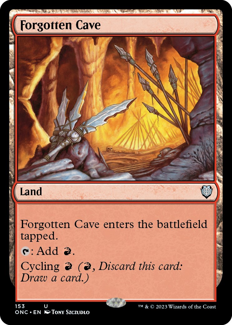 Forgotten Cave [Phyrexia: All Will Be One Commander] | Galaxy Games LLC