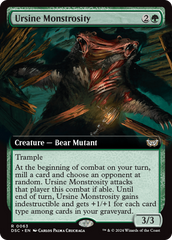 Ursine Monstrosity (Extended Art) [Duskmourn: House of Horror Commander] | Galaxy Games LLC