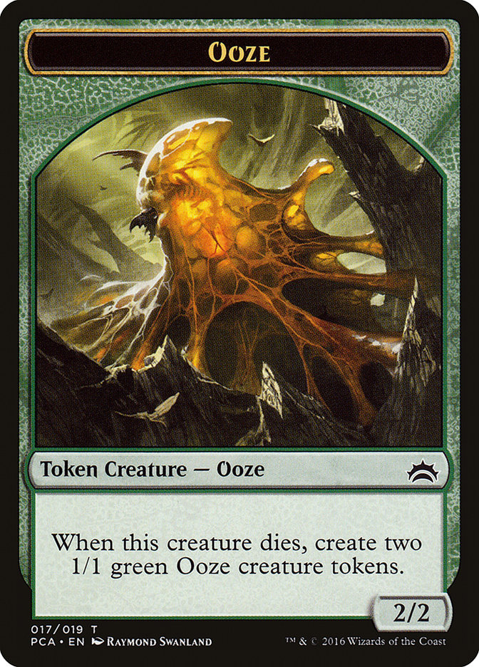 Ooze (016) // Ooze (017) Double-Sided Token [Planechase Anthology Tokens] | Galaxy Games LLC