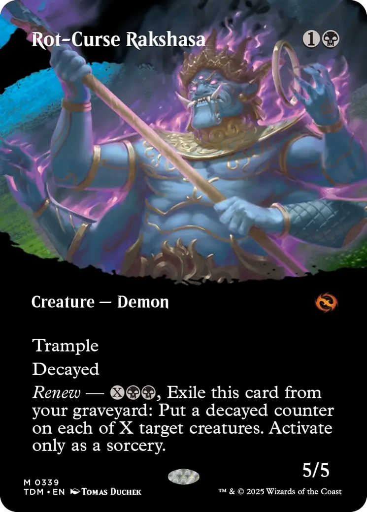 Rot-Curse Rakshasa (Borderless) [Tarkir: Dragonstorm] | Galaxy Games LLC