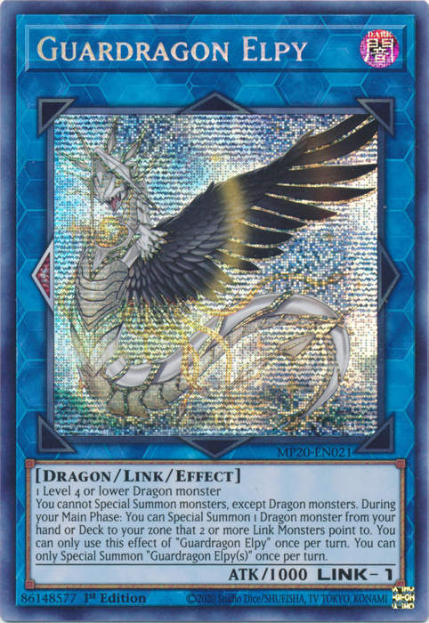 Guardragon Elpy [MP20-EN021] Prismatic Secret Rare | Galaxy Games LLC