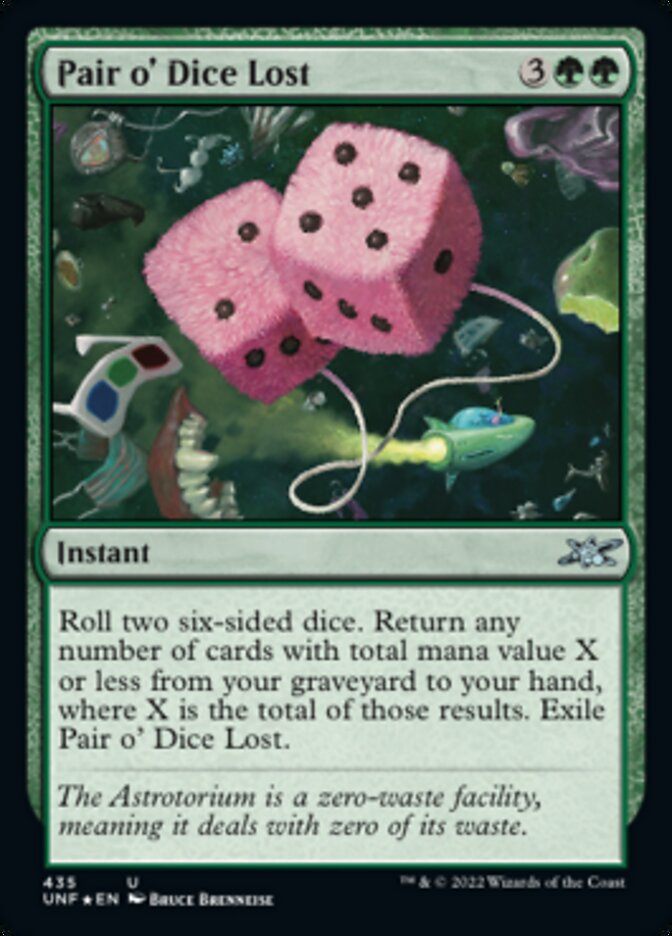 Pair o' Dice Lost (Galaxy Foil) [Unfinity] | Galaxy Games LLC