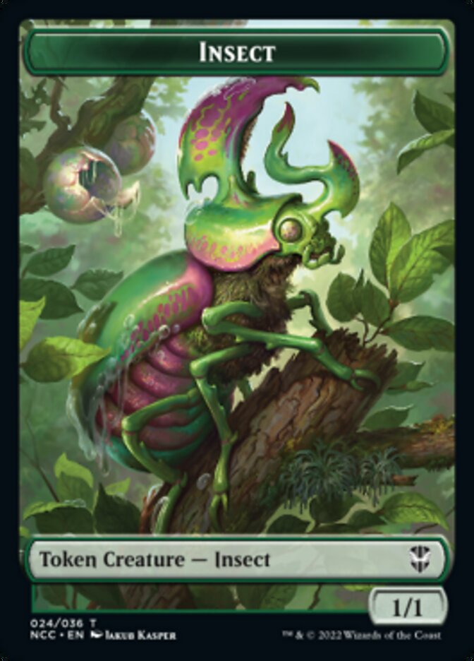 Ogre // Insect Double-Sided Token [Streets of New Capenna Commander Tokens] | Galaxy Games LLC