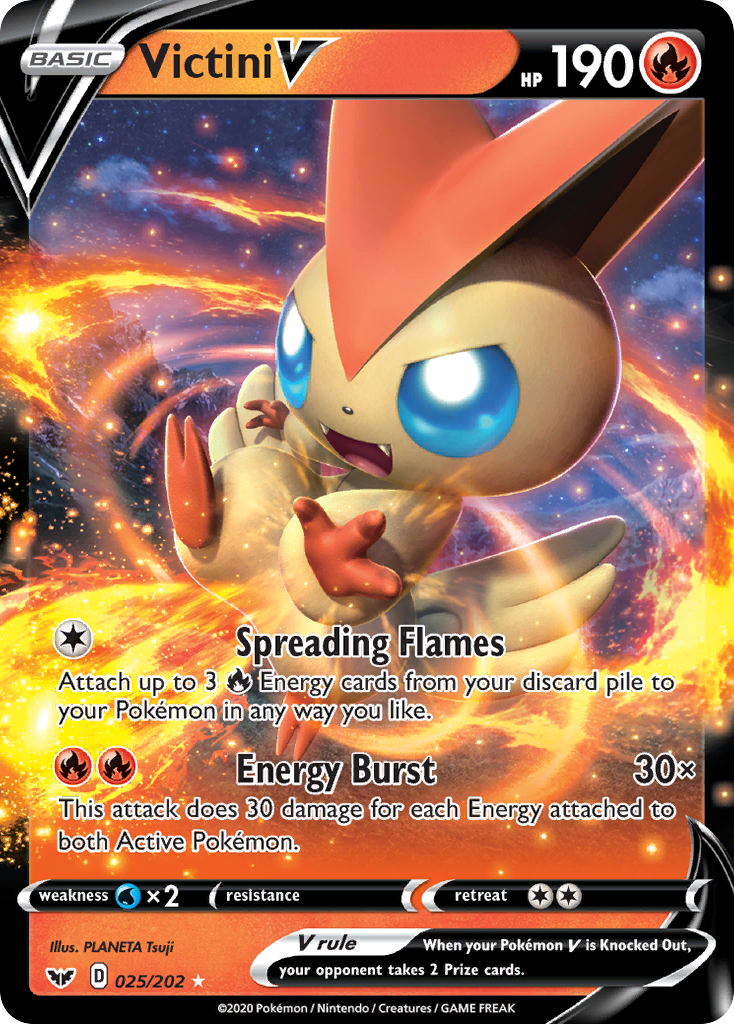 Victini V (025/202) [Sword & Shield: Base Set] | Galaxy Games LLC