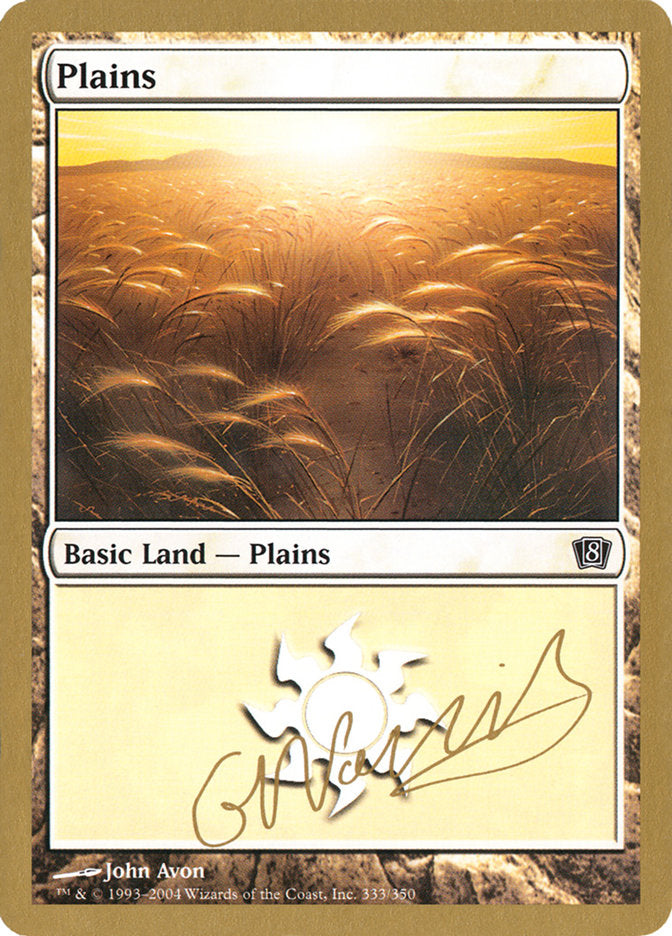 Plains (gn333) (Gabriel Nassif) [World Championship Decks 2004] | Galaxy Games LLC