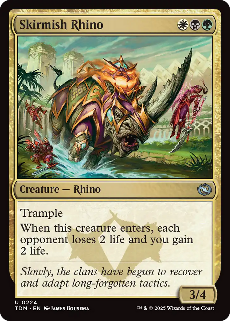 Skirmish Rhino (224) [Tarkir: Dragonstorm] | Galaxy Games LLC