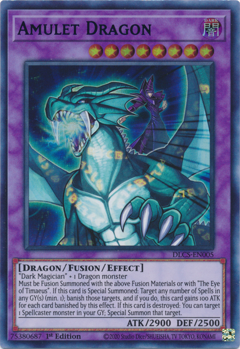 Amulet Dragon (Blue) [DLCS-EN005] Ultra Rare | Galaxy Games LLC