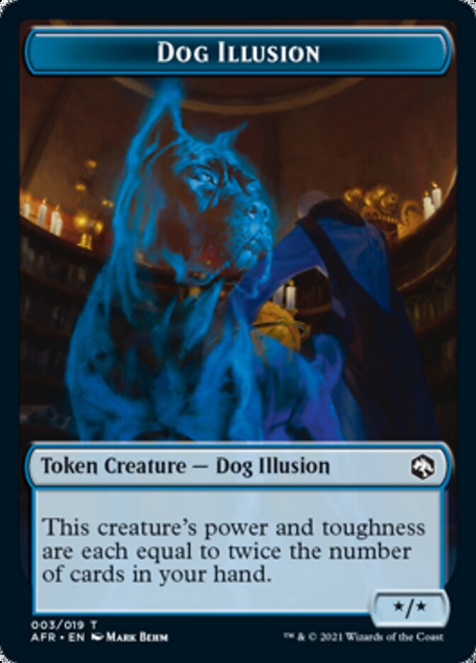 Dog Illusion // Guenhwyvar Double-Sided Token [Dungeons & Dragons: Adventures in the Forgotten Realms Tokens] | Galaxy Games LLC