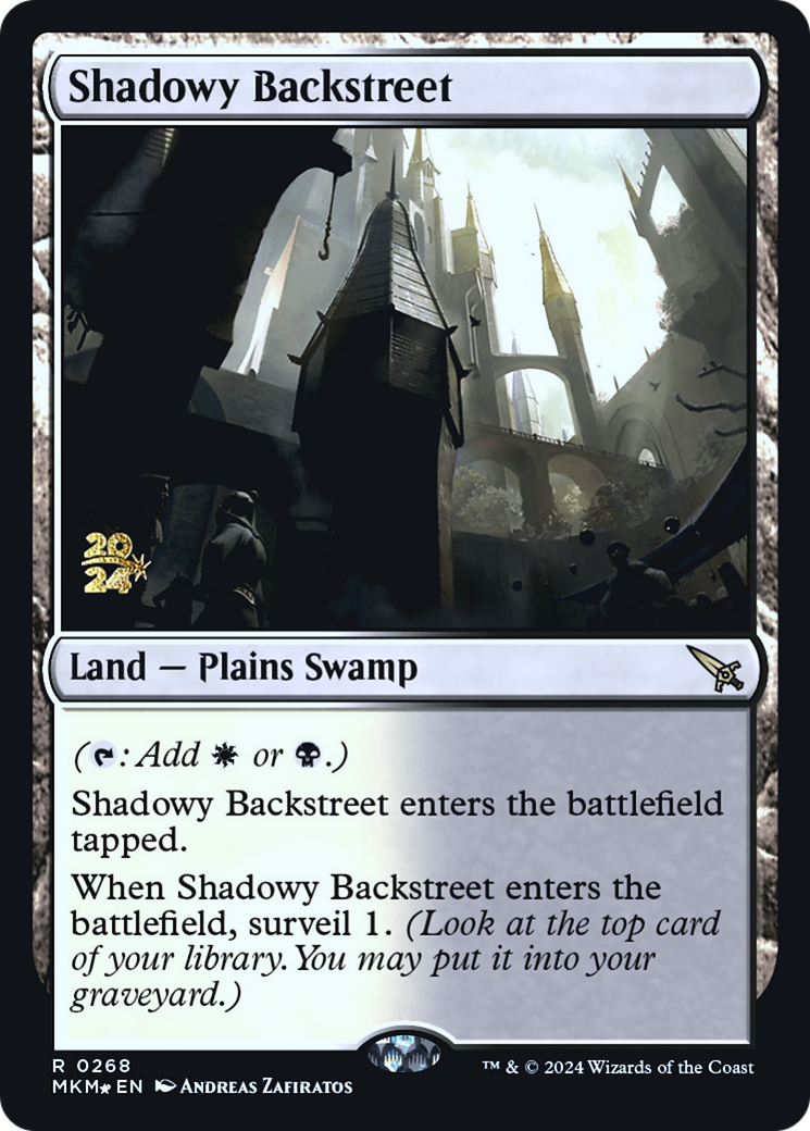 Shadowy Backstreet [Murders at Karlov Manor Prerelease Promos] | Galaxy Games LLC