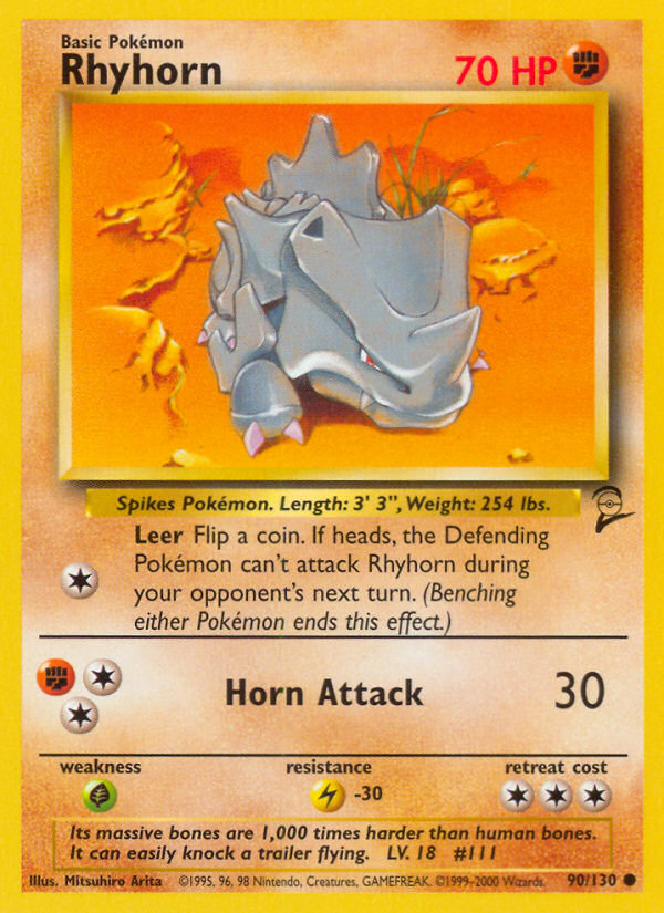Rhyhorn (90/130) [Base Set 2] | Galaxy Games LLC