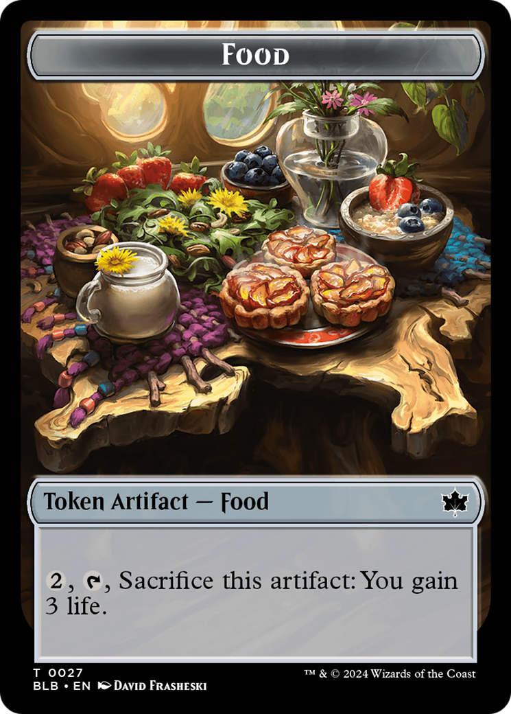 Food // Rust-Shield Rampager Double-Sided Token [Bloomburrow Tokens] | Galaxy Games LLC