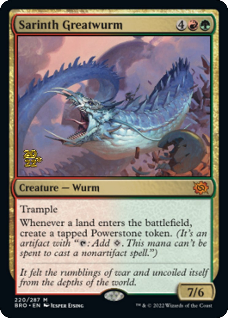 Sarinth Greatwurm [The Brothers' War Prerelease Promos] | Galaxy Games LLC