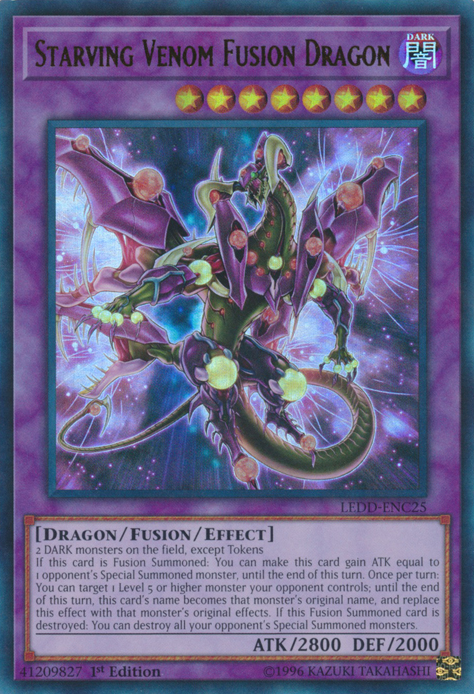 Starving Venom Fusion Dragon [LEDD-ENC25] Ultra Rare – Galaxy Games LLC