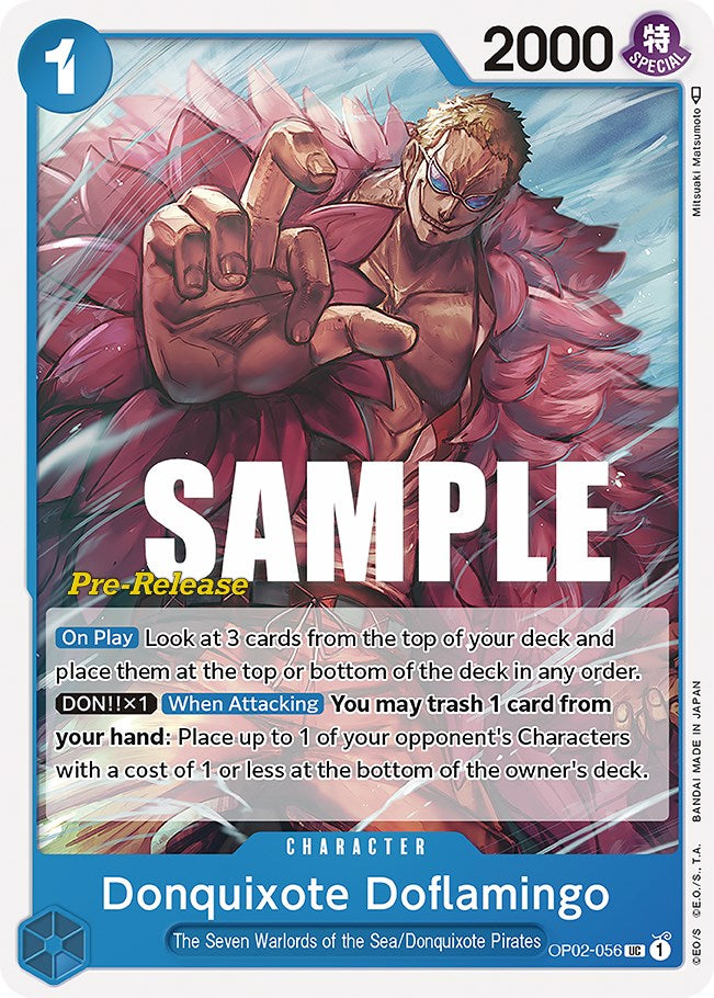 Donquixote Doflamingo [Paramount War Pre-Release Cards] | Galaxy Games LLC
