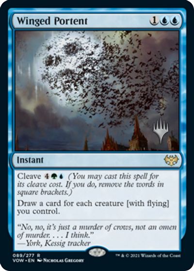 Winged Portent (Promo Pack) [Innistrad: Crimson Vow Promos] | Galaxy Games LLC