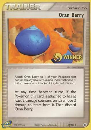 Oran Berry (85/109) (Winner) [EX: Ruby & Sapphire] | Galaxy Games LLC