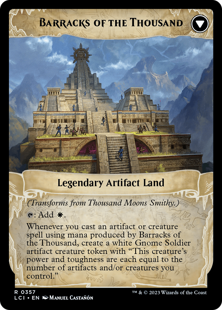 Thousand Moons Smithy (Extended Art) // Barracks of the Thousand [The Lost Caverns of Ixalan] | Galaxy Games LLC