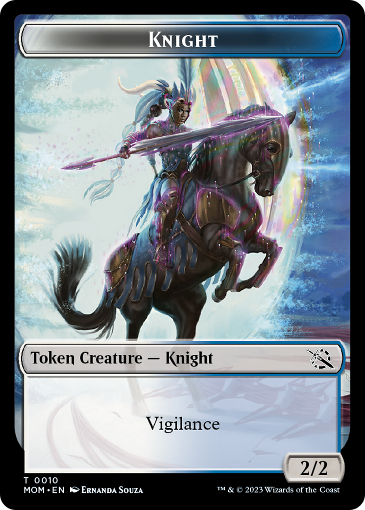 Phyrexian Myr // Knight Double-Sided Token [March of the Machine Tokens] | Galaxy Games LLC