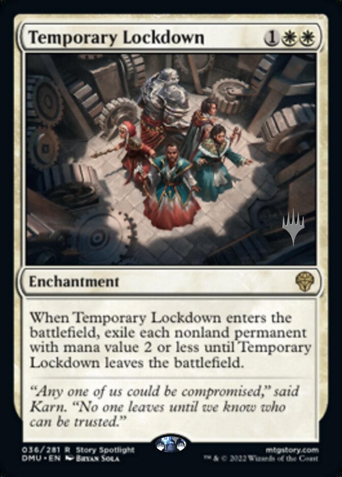 Temporary Lockdown (Promo Pack) [Dominaria United Promos] | Galaxy Games LLC